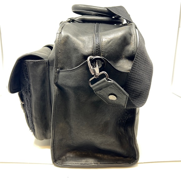 Coogi NWT Limited Edition (026 of 100) Black Leather Weekender Bag. - Picture 4 of 16